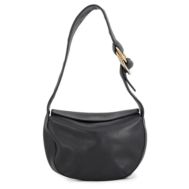 Cartier Trinity Shoulder Bag Black Leather in Black Leather from GALLERY RARE