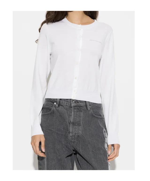 Alexander Wang crystal logo cardigan, photo 4 of 6 from SENSER