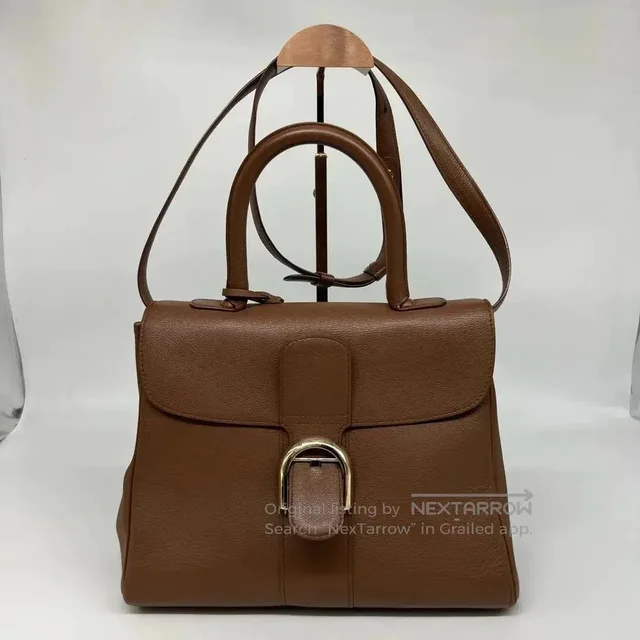 Delvaux Brilliant Bag Medium Size| in Brown in brown|red from Grailed, photo 1 of 1
