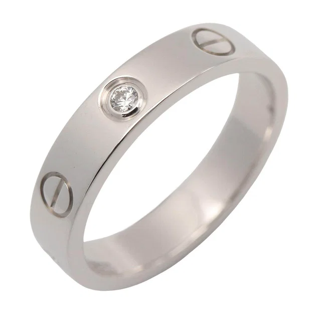 Cartier Mini Love Ring Au750 Diamond Ring Size 51 from LuxUness