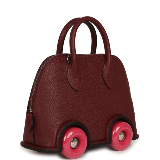 Hermès Bolide On Wheels 1923 Rouge H, Rose Extreme Epsom Palladium Hardware in Burgundy Epsom leather from Madison Avenue Couture, photo 2 of 2