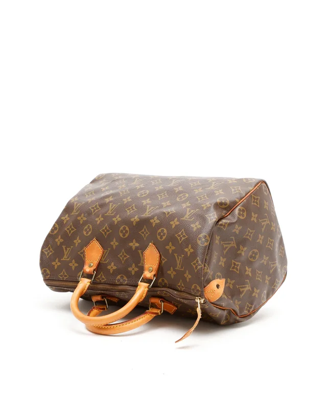 Louis Vuitton Monogram Speedy 35 Bag in Denim from A Retro Tale, photo 5 of 9