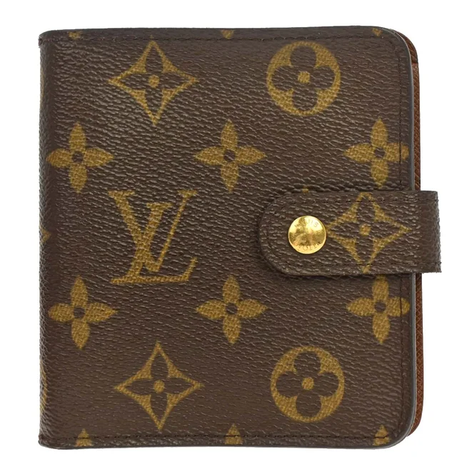 Louis Vuitton Monogram Compact Zip Wallet M61667 in Coated canvas from AMORE Vintage Tokyo