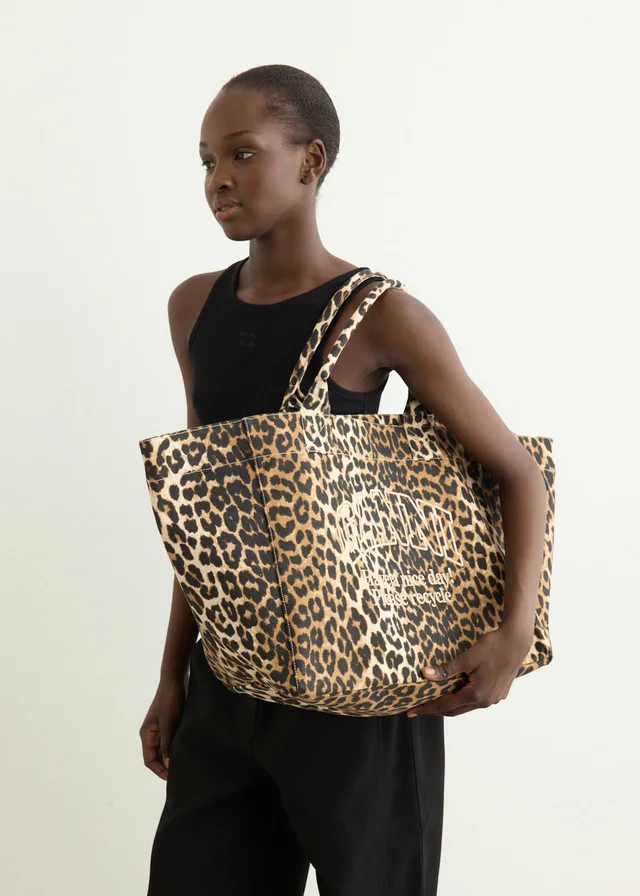 Ganni Shopper XXL Pocket Print Tote from Incu, photo 1 of 1