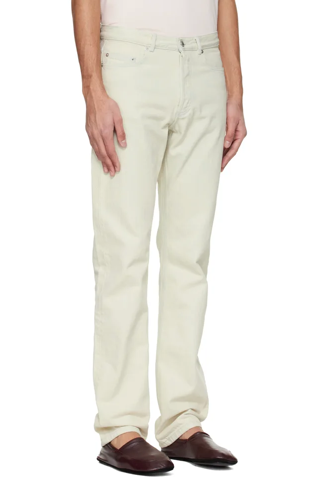 A.P.C. Off-White Standard Jeans, photo 2 of 4 from SSENSE