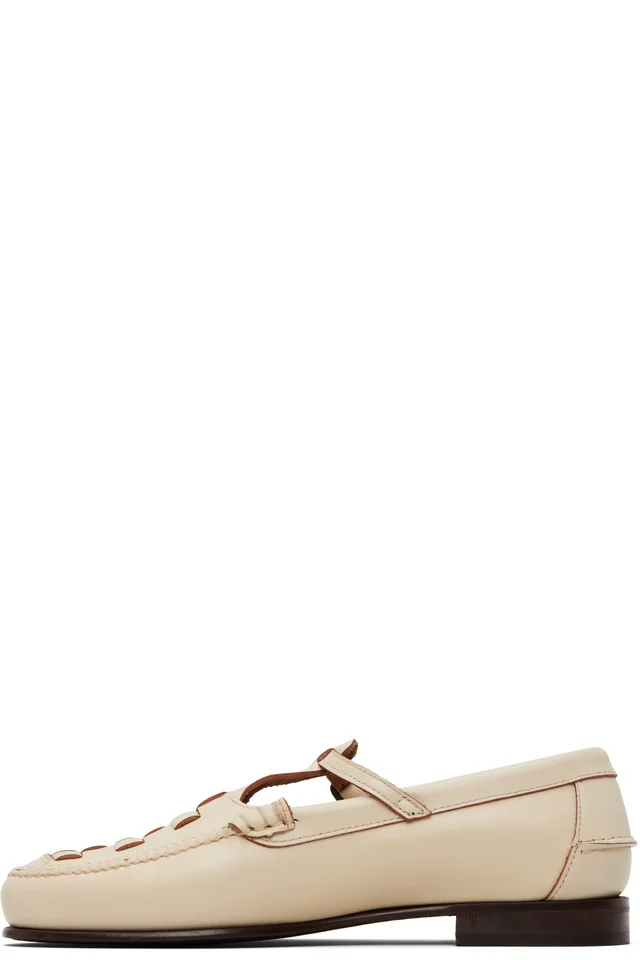 HEREU Off-White Maqueda Loafers, photo 3 of 5 from SSENSE