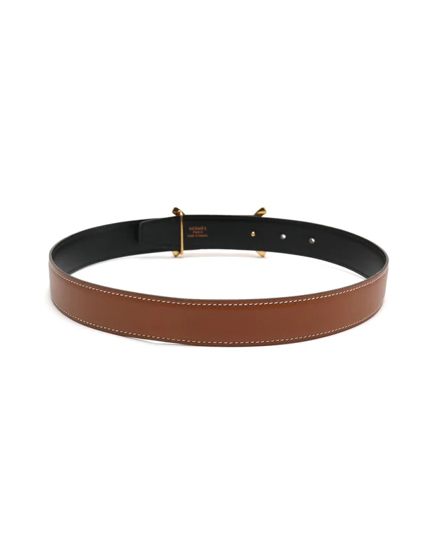 Hermès H Reversible Belt, Size 65 in Leather from A Retro Tale, photo 2 of 5