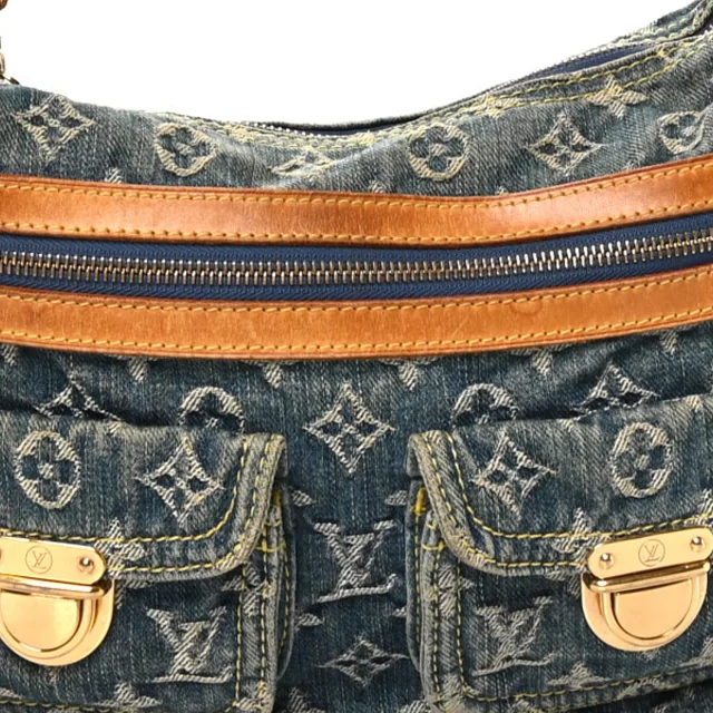 Louis Vuitton Monogram Denim Baggy PM Blue in Blue Denim from FASHIONPHILE, photo 8 of 12
