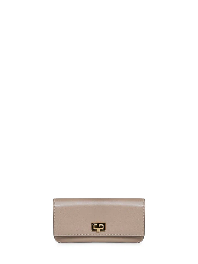 Fendi Way Continental Wallet — Beige Calf Leather & Purses in Beige Calfskin from HEWI