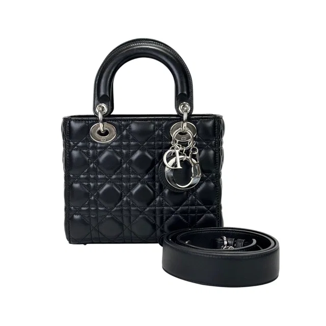 Lady Dior Small Black Bag in Black from Luxury Promise
