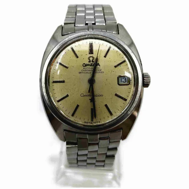 Omega Silver Constellation Day Date Watch in Silver from Bagriculture