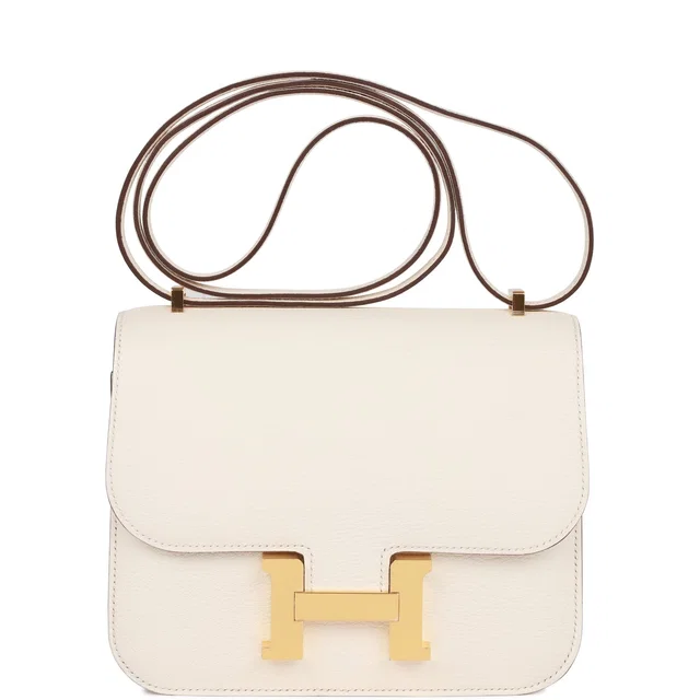 Hermès Constance 18 Nata Chevre Mysore Gold Hardware in Goatskin from Madison Avenue Couture