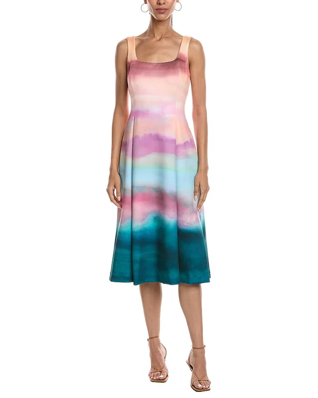 Vince Camuto Sleeveless Printed Midi Dress, image 1 of 1 from Rue La La