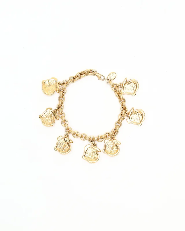 Celine Vintage Crocodile Pendant Bracelet in Crocodile from A Retro Tale, photo 2 of 3
