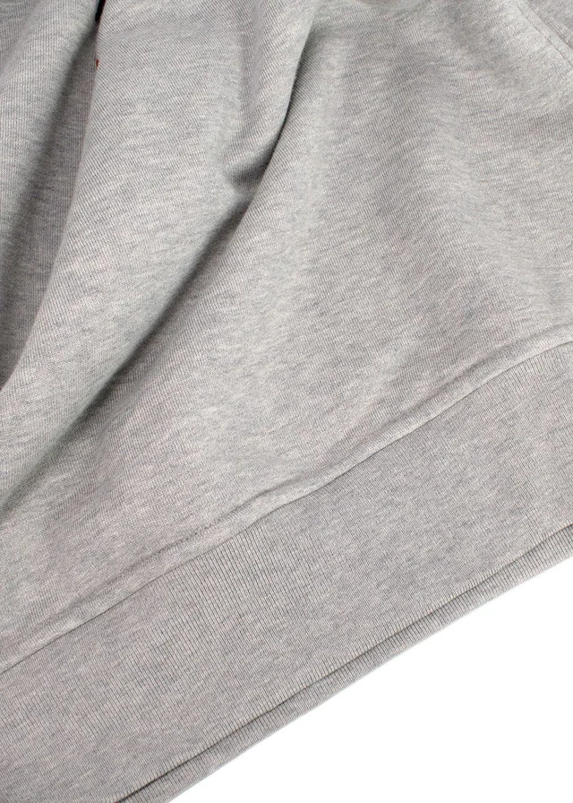 Hermès Grey Crewneck Jumper with Leather Detailing in Grey Leather from HEWI, photo 2 of 2