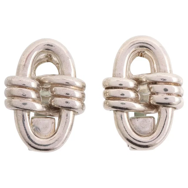 Hermès 925 Douzan Earrings Silver in Silver from VINTAGE QOO TOKYO