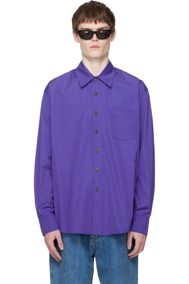 OUR LEGACY Purple Above Shirt, image 1 of 1 from SSENSE