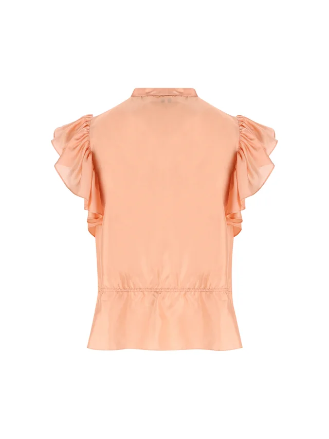 Chloé Lace-Trim Drawstring Top, photo 2 of 4 from SENSER