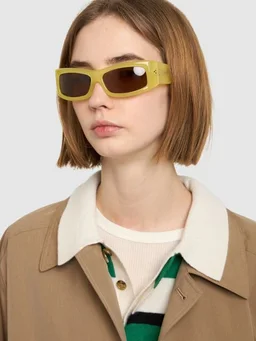 Port Tanger Square Sunglasses in 0% Acetate, photo 4 of 5 from LUISAVIAROMA