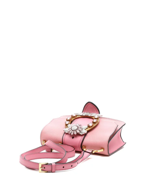 Miu Miu Madras Soft Calf Crystal Bag in Leather from A Retro Tale, photo 4 of 10