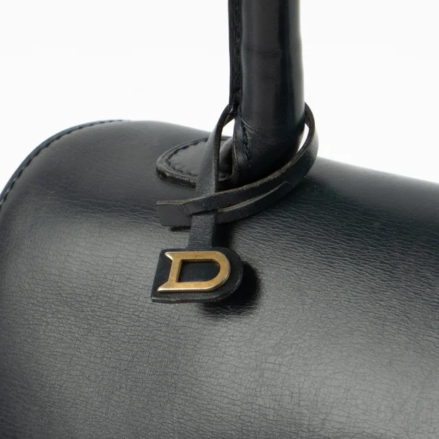 Delvaux 1970s Blue Box Calf Brillant MM Bag in Blue Box leather from Labellov, photo 4 of 9