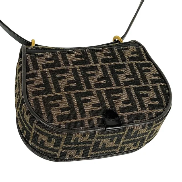 Fendi Brown Common Shoulder Canvas Bag Zucca Camon in brown|red Canvas from Poshmark