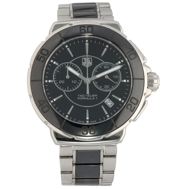 TAG Heuer Formula 1 CAH1210 41mm Stainless Steel Watch in Ceramic from H&T