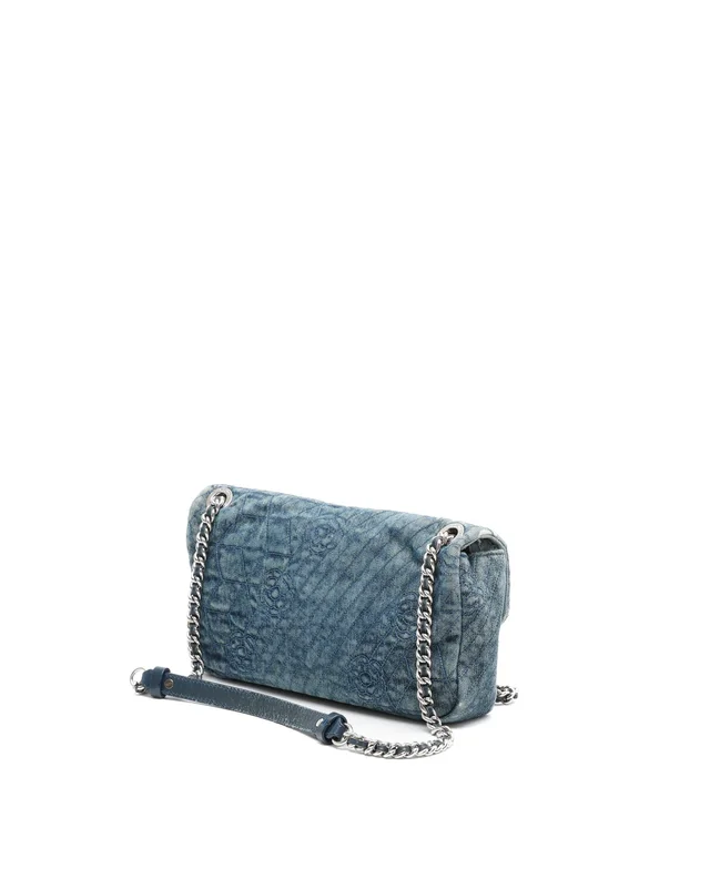Chanel 2012 Denim Camellia Medium Flap Bag in Denim from A Retro Tale, photo 3 of 12