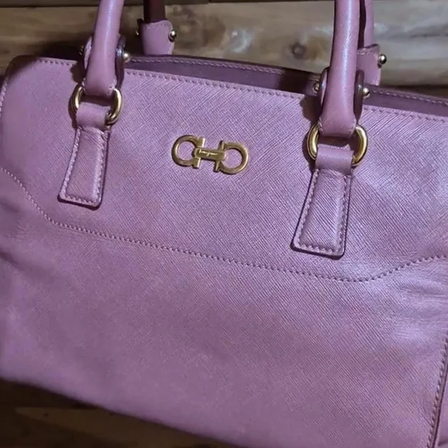 Ferragamo Women's Bag - Pink/Purple in pink|purple from Depop, photo 1 of 1
