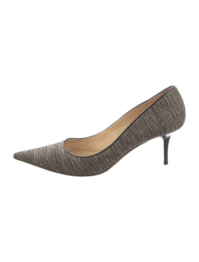 Jimmy Choo Striped Pumps from The RealReal