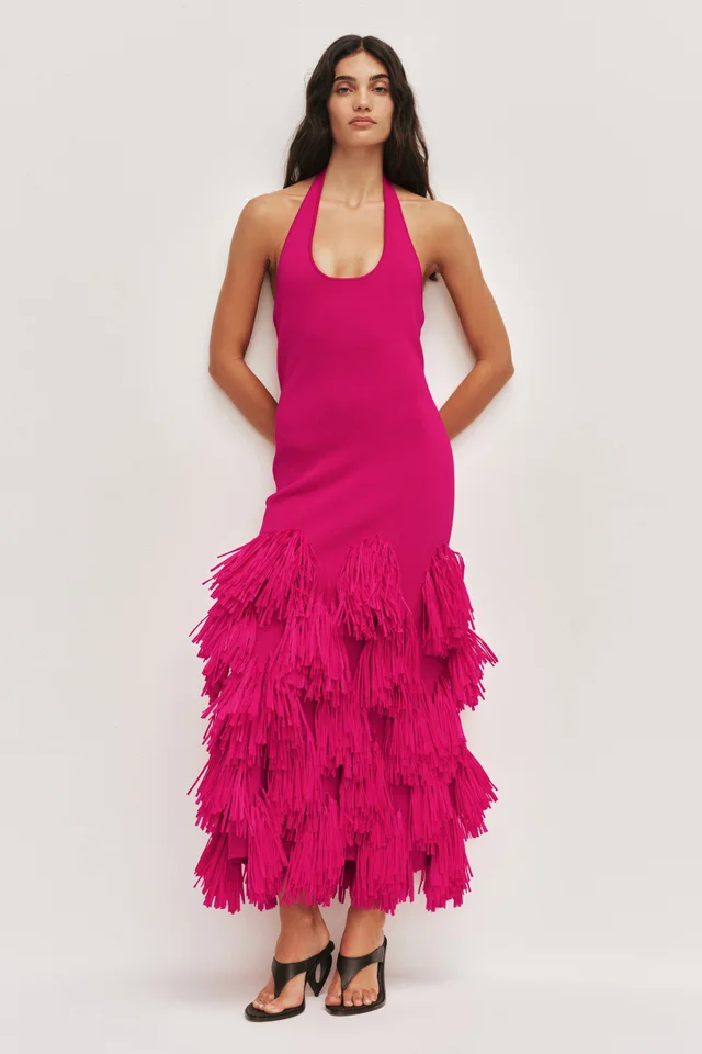 AJE Elva Raffia Knit Midi Dress from Aje, photo 1 of 1