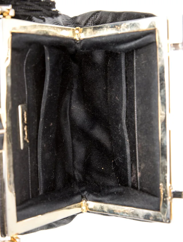 Judith Leiber Embossed Leather Evening Bag in black Leather from The RealReal, photo 6 of 6