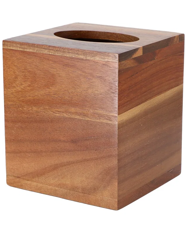 Megachef Acacia Wood Tissue Box Holder in Brown, image 1 of 1 from Rue La La