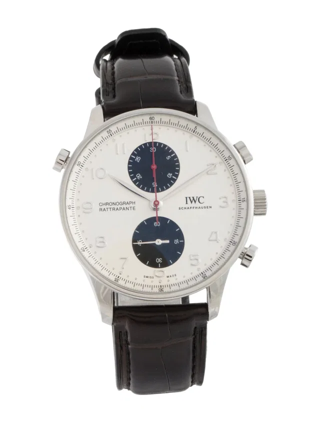 IWC Portugieser Chronograph Rattrapante "Boutique Canada" Watch in multicolor Crocodile from The RealReal