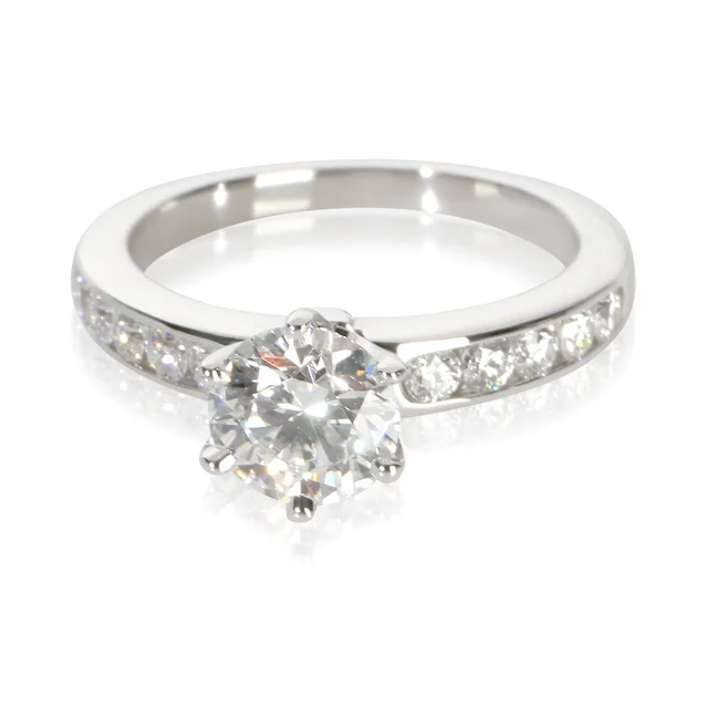 Tiffany & Co. 1.09 ct Round Brilliant Diamond Channel Set Engagement Ring from myGemma