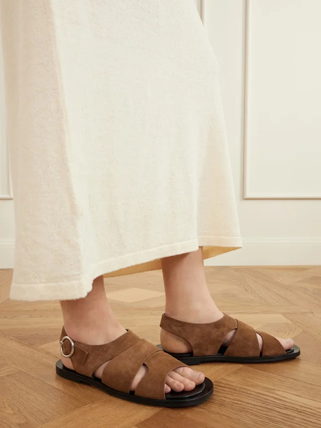 PROENZA SCHOULER Capri fisherman suede sandals, photo 2 of 2 from NET-A-PORTER (Canada)