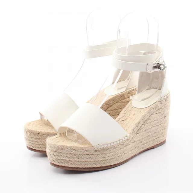 Hermès Sandals Tivoli Espatrie Leather in Leather from The Reluxe