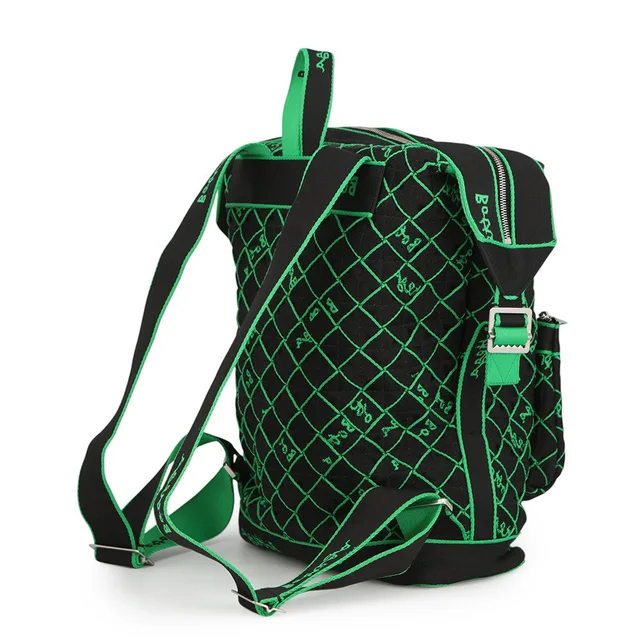 Bottega Veneta Webbing Backpack Black/Green Canvas in Black Canvas from GALLERY RARE, photo 2 of 4