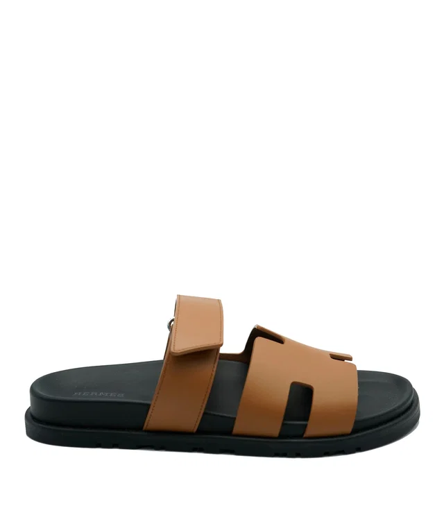 Hermès tan chypres size 41.5 in Brown Leather from Luxury Promise