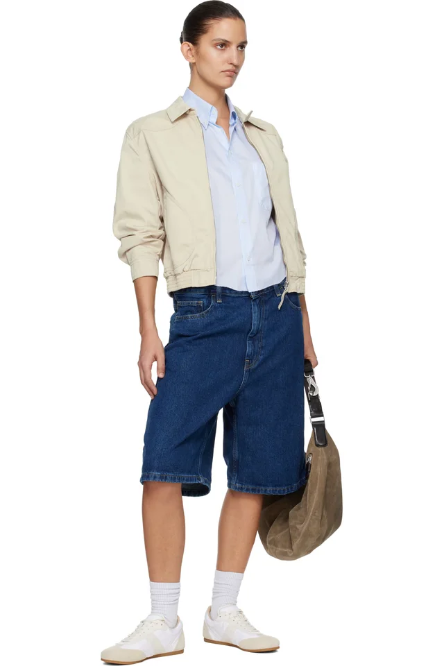 Carhartt Work In Progress Blue Brandon Denim Shorts, photo 4 of 4 from SSENSE
