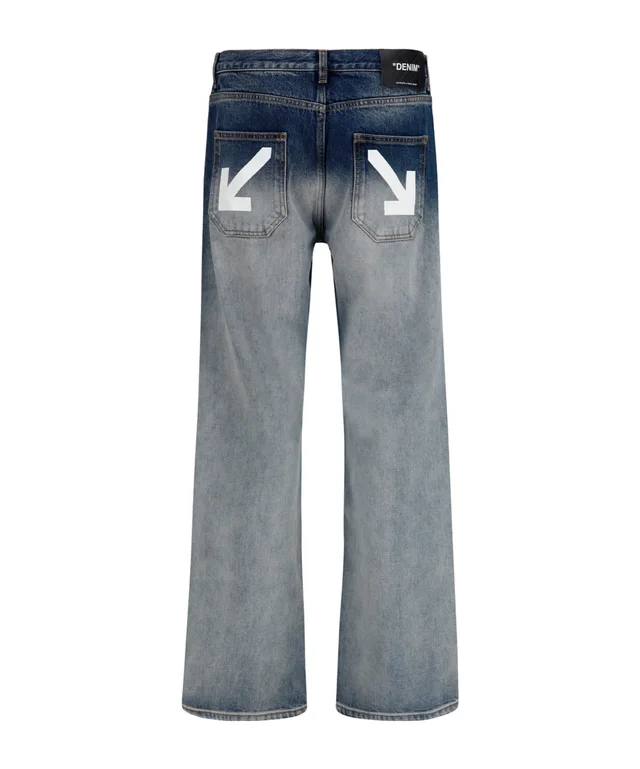 Off-White Half Arrow Straight Leg Jeans, photo 2 of 3 from SENSER