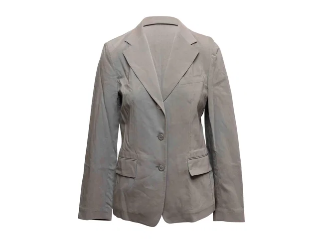 Grey Gucci Cotton-Blend Blazer Size IT 42 in Grey from Designer Revival