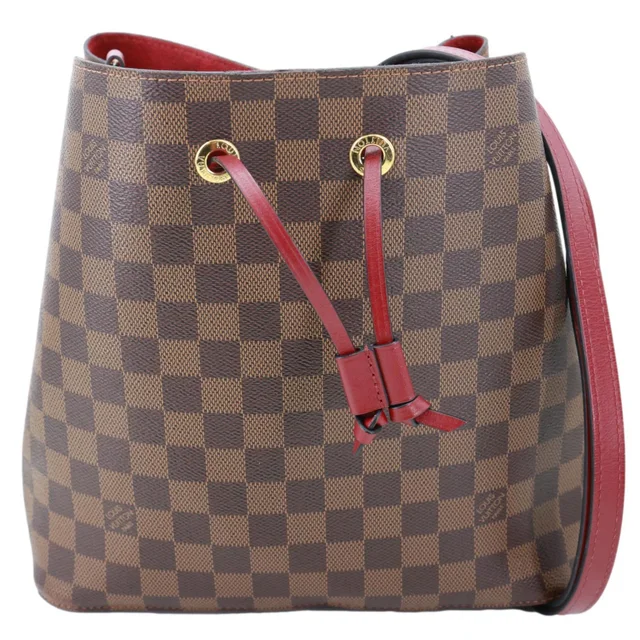 Louis Vuitton Neonoe MM Damier Ebene Shoulder Bag Brown in Brown Coated canvas from Dallas Designer Handbags