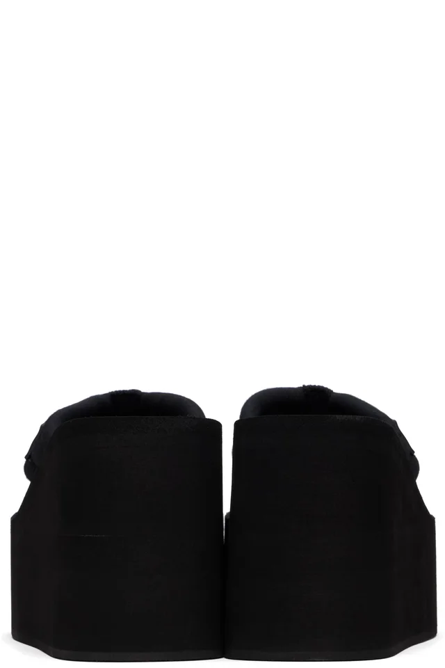 Coperni Black Wedge Heeled Sandals, photo 2 of 5 from SSENSE
