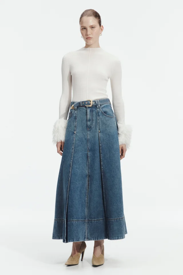 AJE Viva Denim Midi Skirt from Aje, photo 1 of 1
