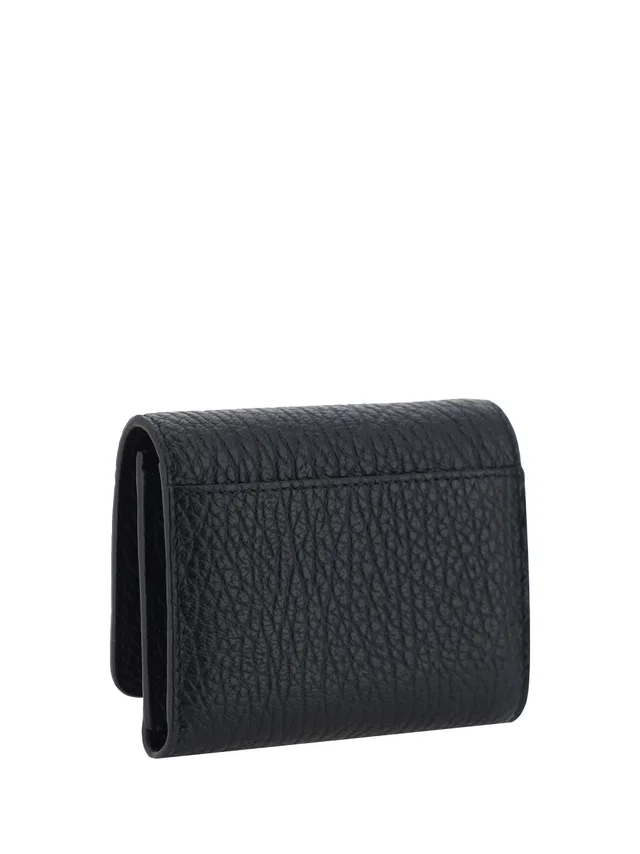 Maison Margiela Grained Calf Leather Wallet — Black in Black Calfskin from HEWI