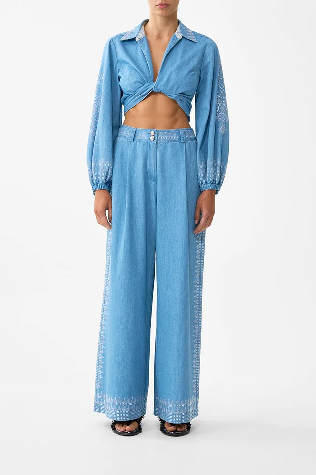 Camilla eBoutique FULL LENGTH WIDE LEG TROUSER THE HUM OF THE ALHAMBRA from CAMILLA, photo 1 of 1