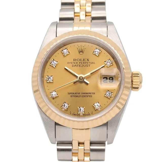 Rolex Watch Datejust Diamond 18k Stainless Steel from The Reluxe