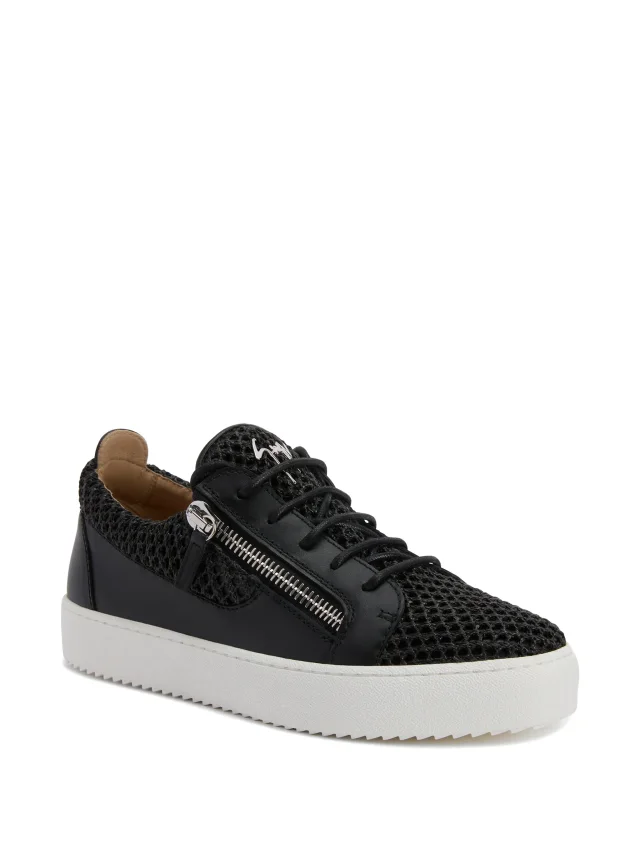 Giuseppe Zanotti Frankie crochet-panelled sneakers, photo 2 of 2 from FARFETCH