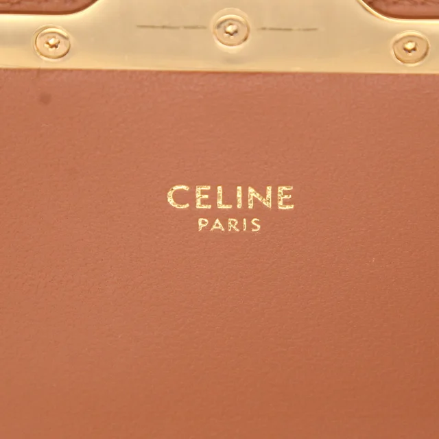 Celine Triomphe Teen shoulder bag in Brown Canvas from Collector Square, photo 4 of 5